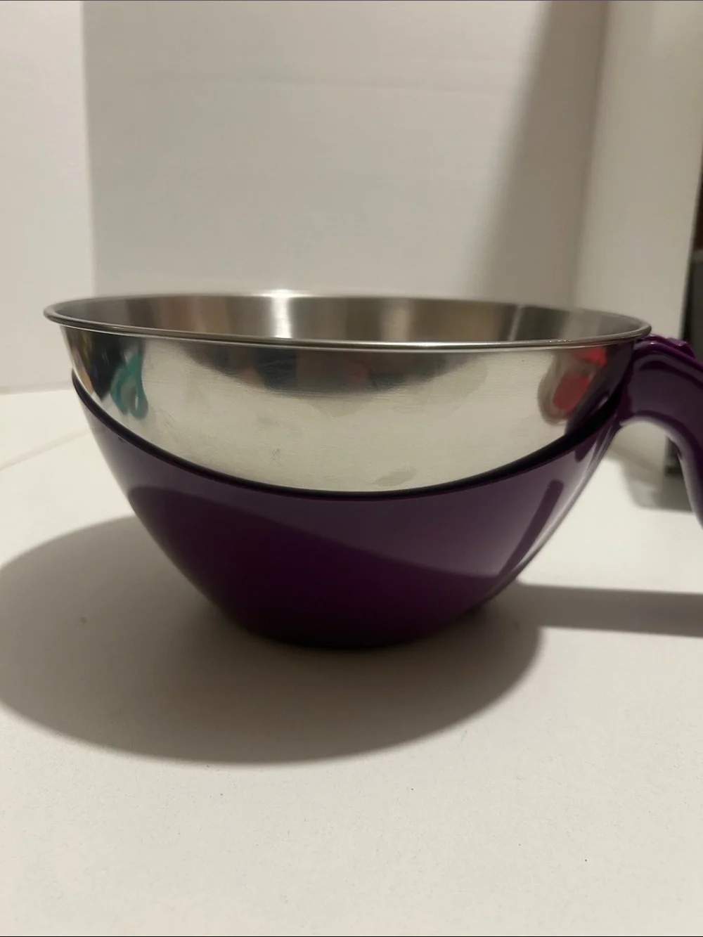 Farberware Purple and Silver Digital Measuring Bowl